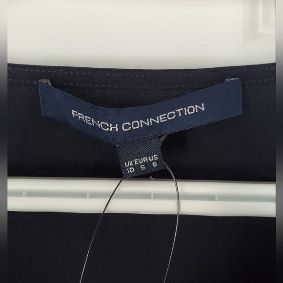 French Connection Blouse | Size 6 | Balloon Sleeve, Babydoll, Puff Shoulder Top - Picture 6 of 9